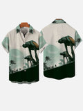 Technology Psychedelic All Terrain Armored Walker Printing Short Sleeve Shirt