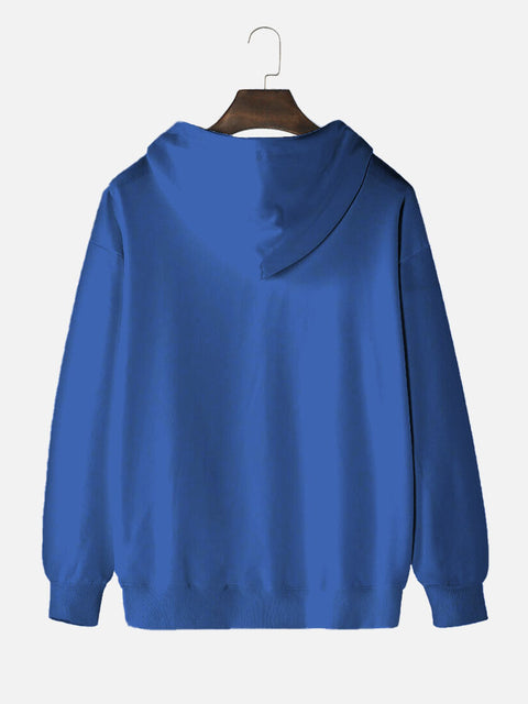 Blue USA American Flag Printing Hooded Sweatshirt