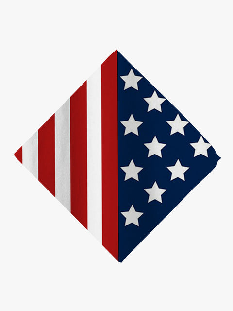 Navy American Flag Printing Pet Bandana