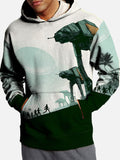 Technology Psychedelic All Terrain Armored Walker Printing Hooded Sweatshirt