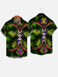Double Jester Abstract Painting Printing Short Sleeve Shirt