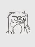 Line Drawing Drum Music Instrument Printing Men's Shorts