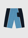 Blue & Navy Stitching Printing Men's Shorts
