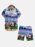 The Kentucky Derby Horse Racing Art Printing Shorts