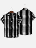 Kurzärmliges Herrenhemd von Black-and-White Lines