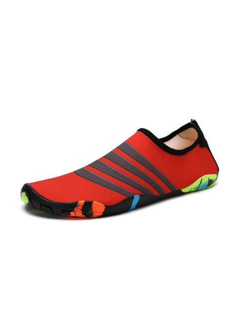 Chaussures d'eau antidérapantes à séchage rapide Stripe Red
