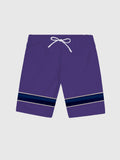 Vintage Purple & Blue Stitching Printing Men's Shorts