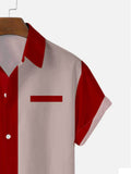 1960s Red Edge Men’s Camp Short Sleeve Shirt