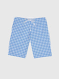 Blue Checkered Printing Men's Shorts
