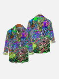 Psychedelic Hippie Funny Octopus Printing Long Sleeve Shirt