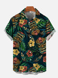 Polynesia Style Hawaiian Tribal Tikis Printing Short Sleeve Shirt
