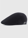 Black Cotton Metal Buckle Adjustable Golf Beret Hat
