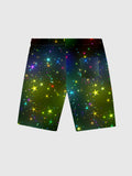 Full-Print Disco Psychedelic Music Starlight Printing Men's Shorts