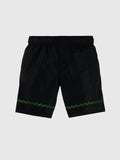 Vintage Black And Green Stitching Men's Shorts