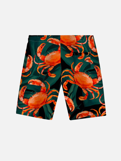 Beach Hawaiian Nautical And Sea Crab Printing Shorts