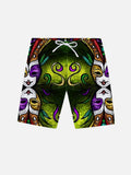 Double Jester Abstract Painting Printing Shorts