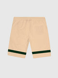Vintage Khaki And Green Stitching Men's Shorts