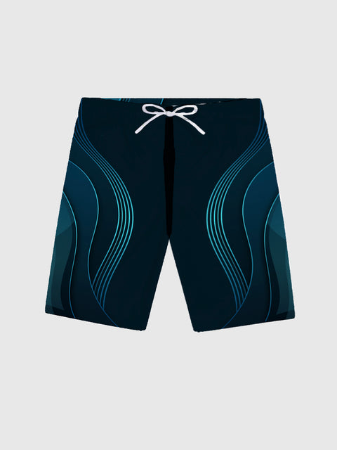 Light-Sensing Technology Stripes Printing Men's Shorts