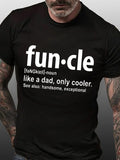 Funcle Print Gift for Uncle Short Sleeve Tee