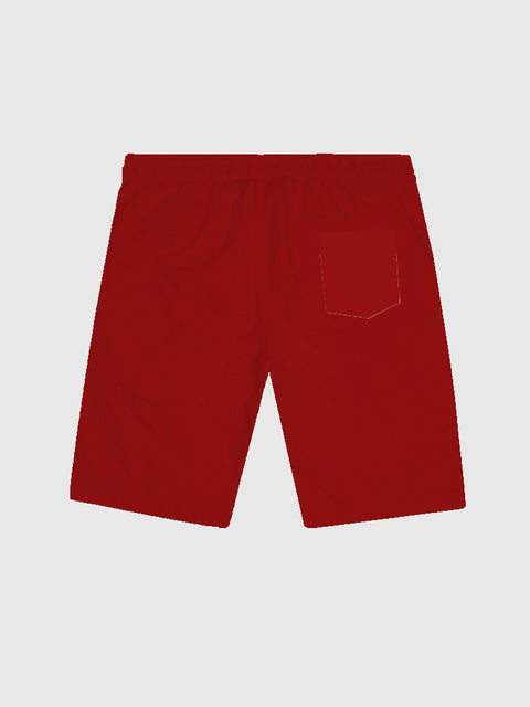 Red Music Note Printing Men's Shorts