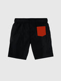 Red & Black Stitching Men's Shorts