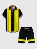 Yellow Stripe Men's Shorts